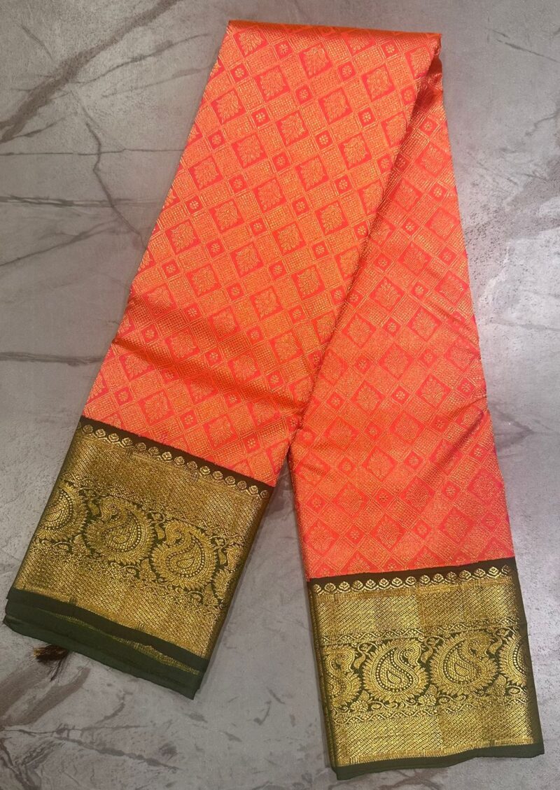 Bridal pure Kanchipuram silk - Image 3