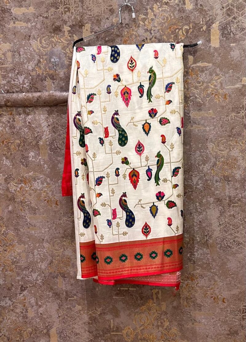 Pure chiffon Paithani saree