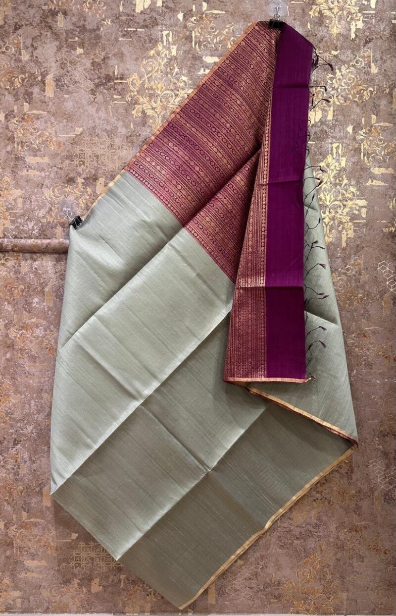 Pure tussar silk saree - Image 2