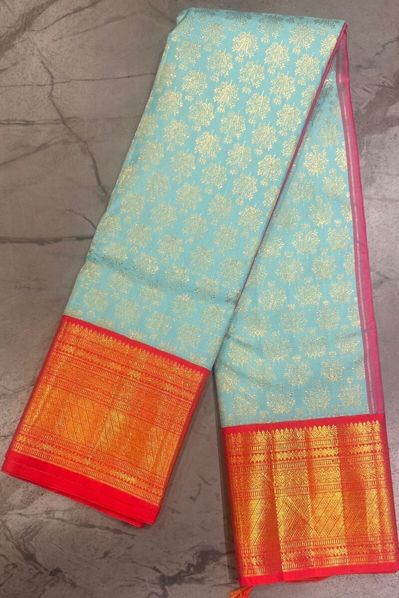 Bridal pure Kanchipuram silk - Image 2