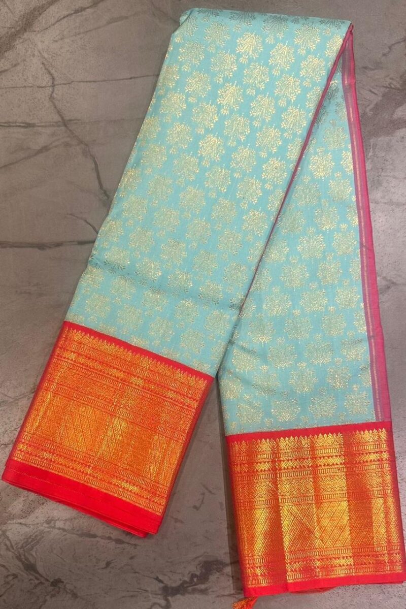 Pure Kanchipuram bridal silk - Image 2