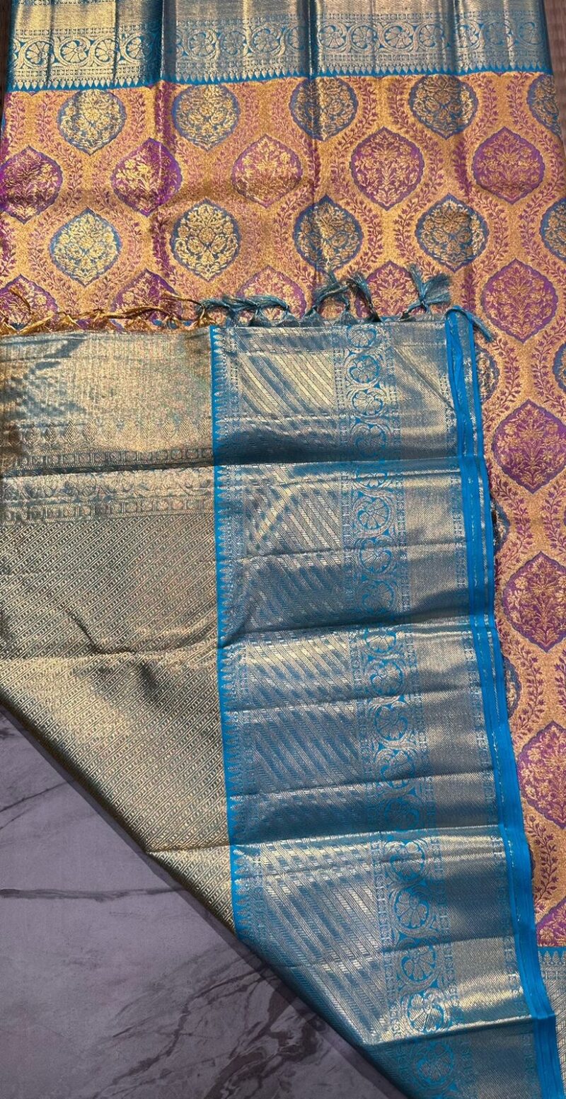 Bridal Pure jari  kanchipuram silk - Image 3