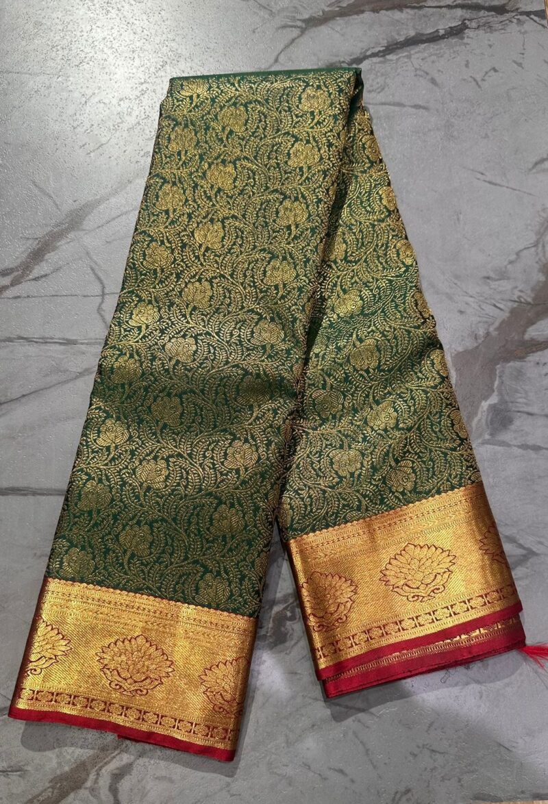 Bridal Pure jari kanchipuram silk - Image 3