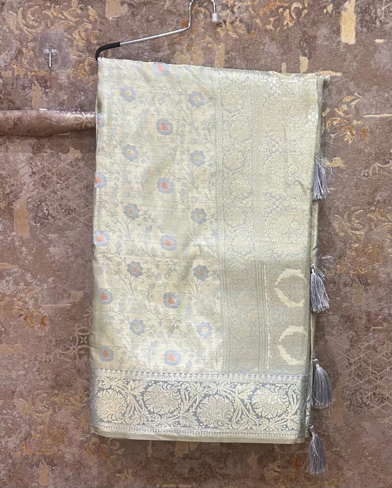 Semi satin banaras