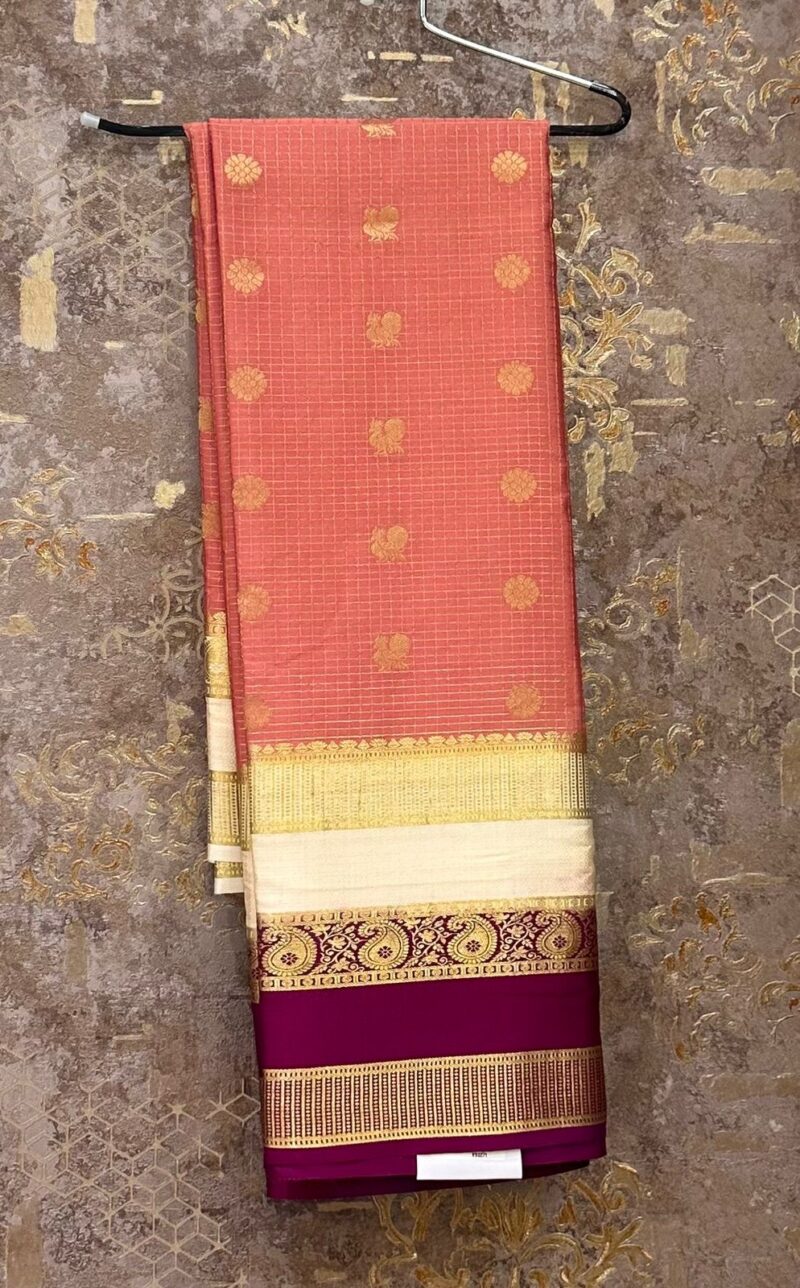 Pure Mysore silk in Ganga Jamuna border